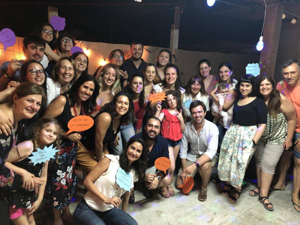 Foto grupal de la despedida de año del Departamento de Histología y Embriología, 2019.